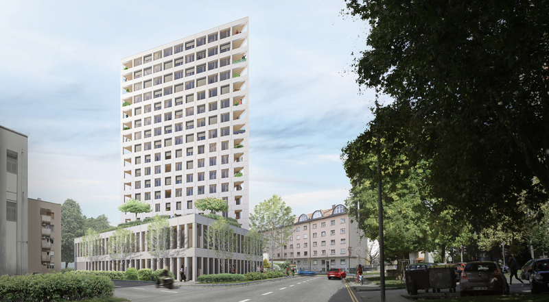 Ena od idejnih zasnov novega poslovno-stanovanjskega kompleksa v Šiški.