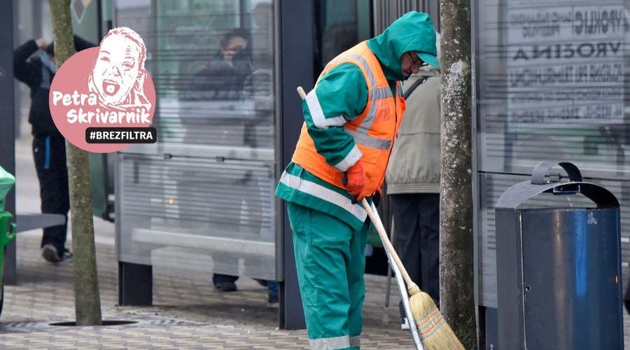 Prijazen smetar je vreden več kot nesramen direktor! (foto: Žiga Živulović jr./Bobo/fotomontaža)
