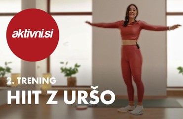 HIIT z Uršo: 12-minutna vadba s poskoki