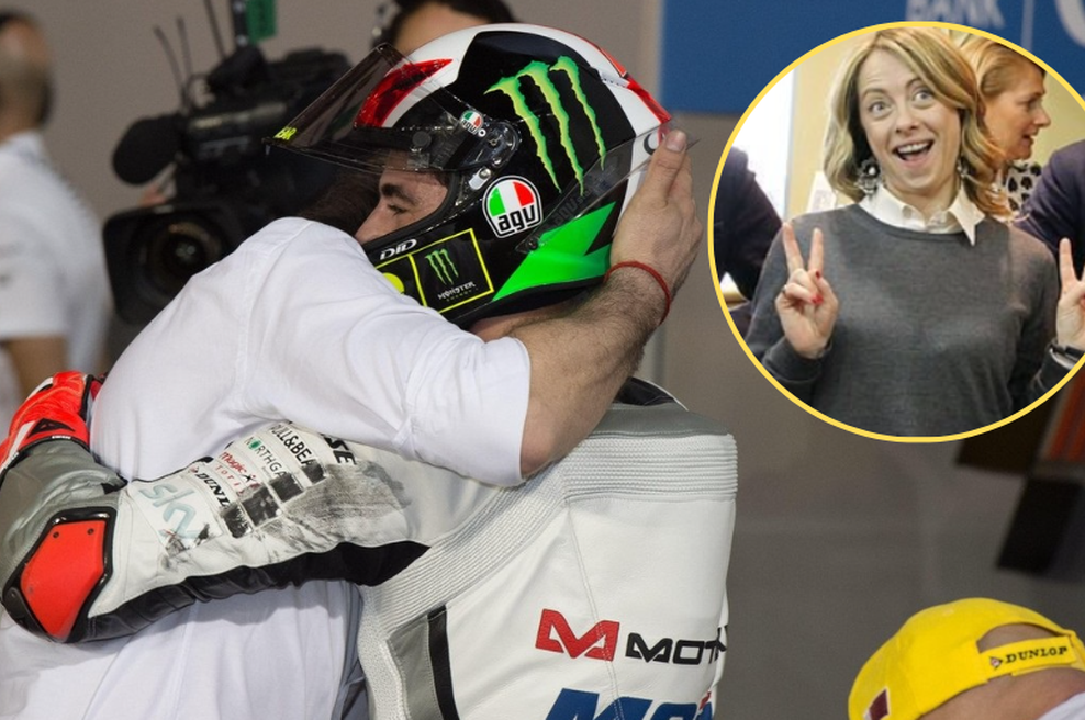 Moto GP z novim (starim) svetovnim prvakom, čestitke Melonijeve (foto: Profimedia/fotomontaža)