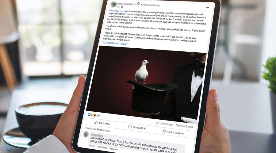 Mariborčan na udaru kritik: živalovarstveniki negativno presenečeni nad nastopom na Talentih (poglejte, kaj jih je zmotilo) (foto: Facebook)