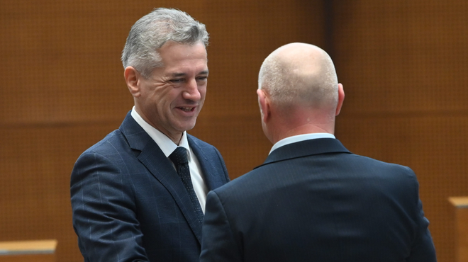 Vlada ima dva nova ministra: v opoziciji kritični, da že na predstavitvi nista podala prepričljivih rešitev (foto: Žiga Živulovič jr./Bobo)