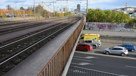 nadvoz Dunajska cesta promet