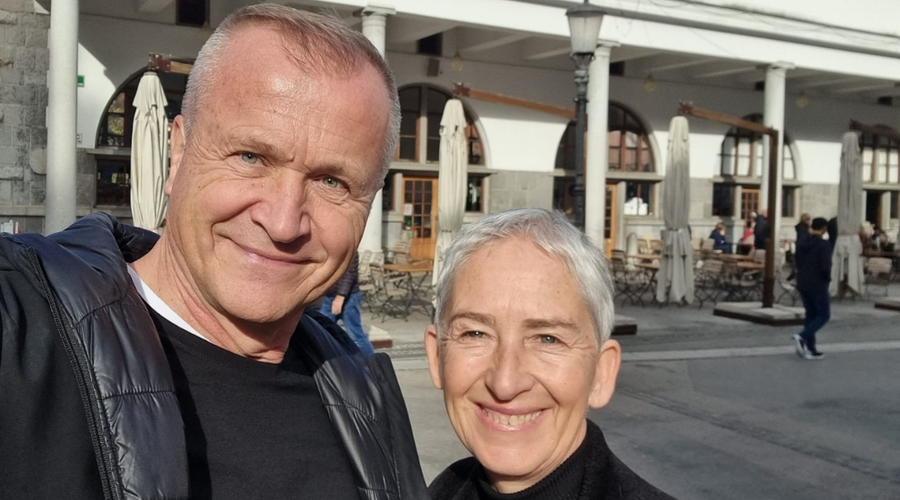Ljubitelja dobre hrane Špela Kuhar in Robert Potokar: "Ko raziskujeva nove destinacije, povprašava po zanimivih zgodbah domačinov" (foto: Osebni arhiv)
