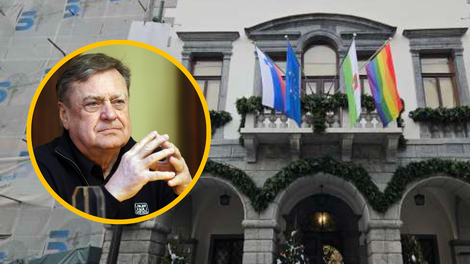mavrična zastava LGBT homoseksualnost MOL Mestna občina Ljubljana Zoran Janković