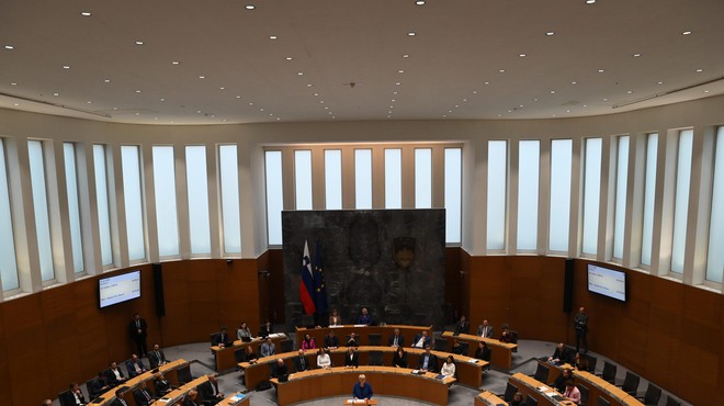 Državni zbor je izglasoval: "S predlogom zakona se izpolnjuje zaveza koalicije, da se krepi delovanje pravne države" (foto: Bobo/Žiga Živulović)