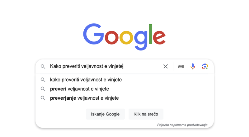 "Kako preveriti veljavnost e-vinjete" je do tega trenutka največkrat zastavljeno vprašanje Slovencev v Googlu letos.