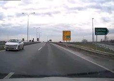 Slovenec na avtocesti v Srbiji divjal v nasprotno smer: posnetek je zaokrožil na družbenih omrežjih (VIDEO)