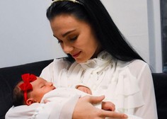 Presenečenje: Kristina Miler presrečna z malo dojenčico v naročju (FOTO)