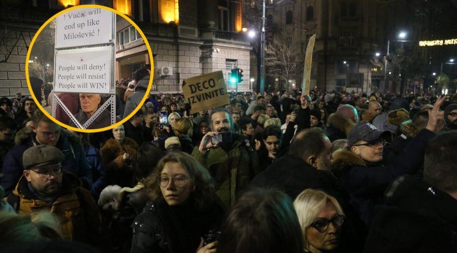 V Beogradu so strasti močno razvnete: zaradi "volilne kraje" na ulicah več tisoč ljudi (VIDEO) (foto: Profimedia/Nikola Vuković/fotomontaža)