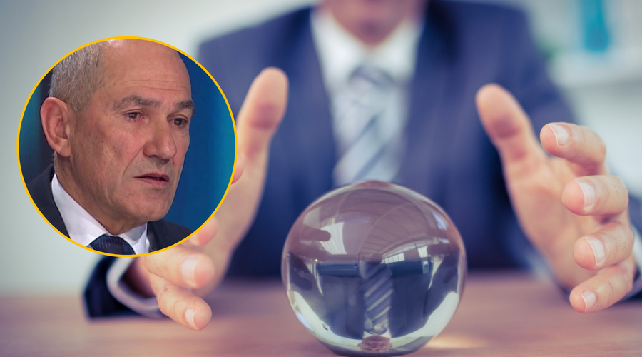 Janez Janša v pogovoru za javno televizijo spomnil na svoje preroške besede in vnovič napovedal prihodnost (foto: Profimedia/RTV/posnetek zaslona/fotomontaža)
