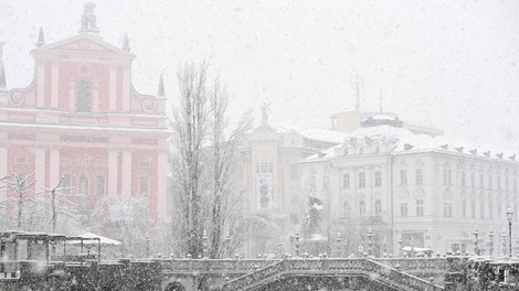 Ljubljana, sneg