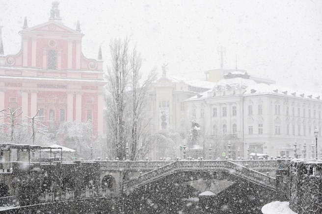 Ljubljana, sneg