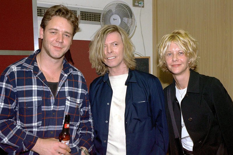 Russell Crowe, David Bowie in Meg Ryan