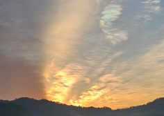 Spektakularen prizor na nebu: nad Slovenijo zasijali redki mavrični oblaki, ki nastanejo le ob posebnih pogojih (FOTO)