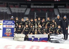 Neverjeten dosežek naših mladih hokejistov: v Kanadi so osvojili prestižni Bell Capital Cup