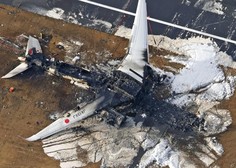 Kaj je šlo narobe? Oblasti preiskujejo letalsko nesrečo na tokijskem letališču