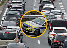 Objesten voznik brez vozniškega dovoljenja povzročil kaos na ljubljanski obvoznici