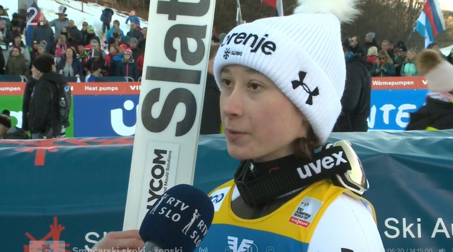 Nika Prevc tarča kritik: mnogim ni všeč, kako se obnaša na intervjujih (foto: TV SLO 2/posnetek zaslona)