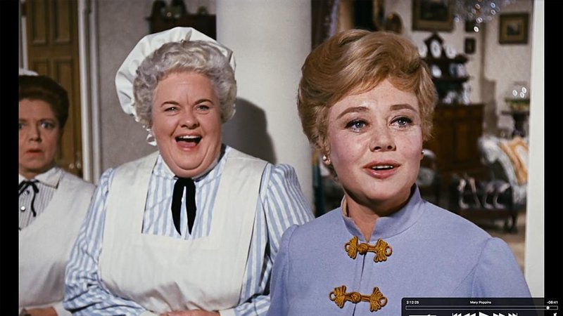 Glynis Johns v filmu Mary Poppins.