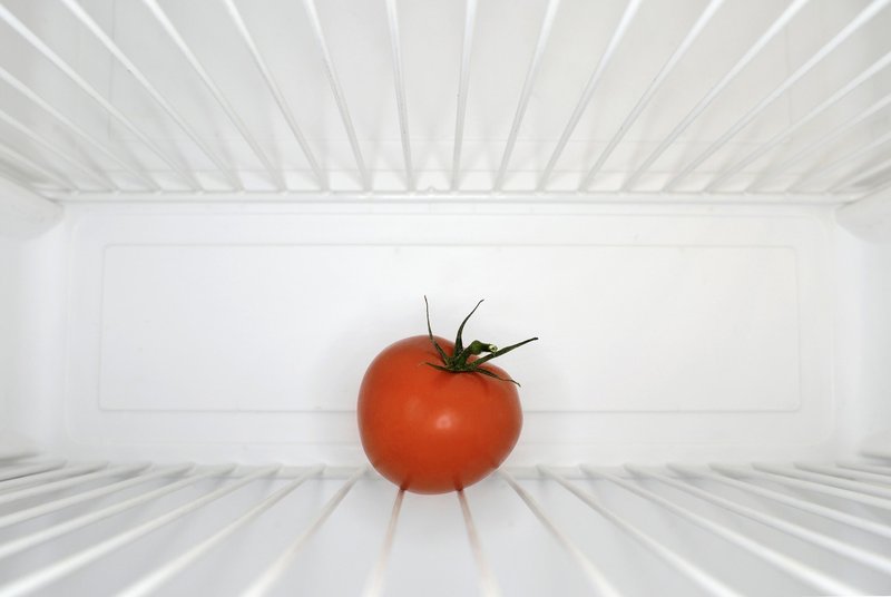 Paradižnik ne sodi v hladilnik.