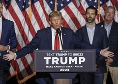 Trump v Iowi razglašen za zmagovalca, še preden so prešteli glasove (brez težav premagal Haleyjevo in DeSantisa)