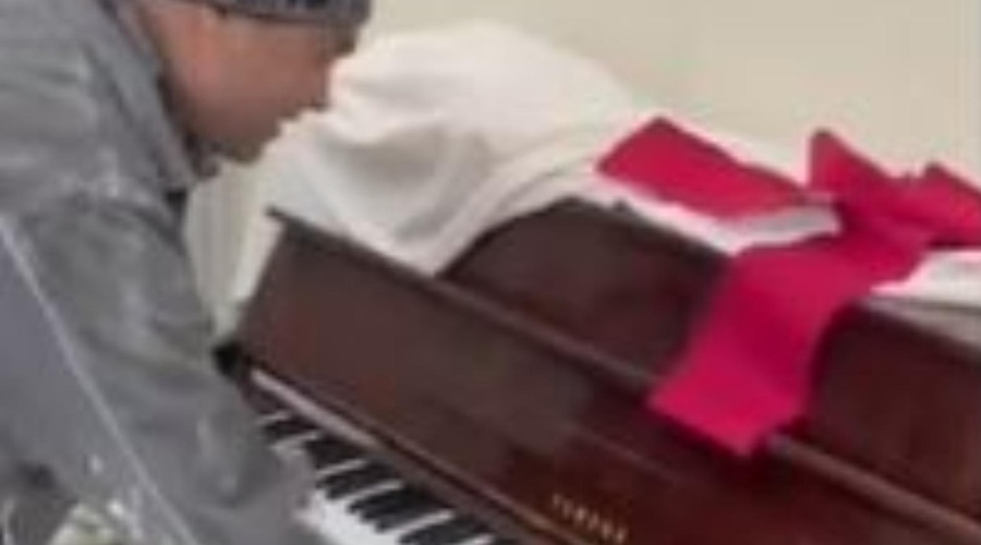 Video, ki je obnorel splet: delavci prenavljali stanovanje v Sloveniji, naleteli na klavir in ... Šaban Šaulić! (foto: TikTok/lost.my.mojo/posnetek zaslona)