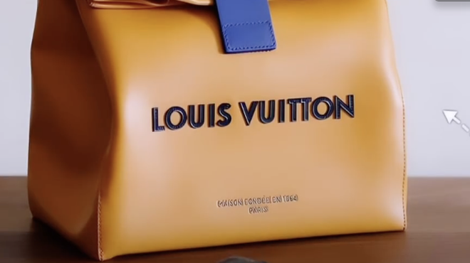 "Vrečka za sendvič" za 3000 evrov: še ena bizarna modna domislica, ki je razdelila splet (foto: Instagram/yesismiles1/posnetek zaslona)