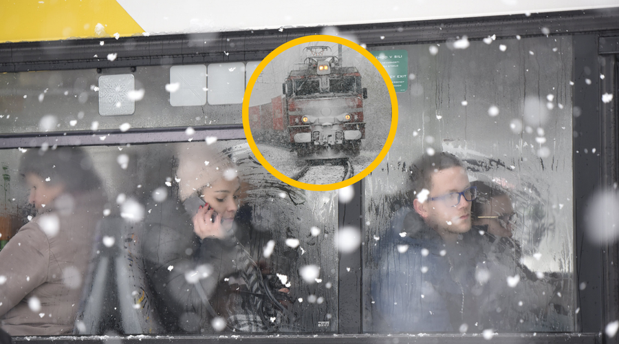 Grozljivka v Ljubljani: avtobus obtičal na tirih, vlak pa je drvel proti njemu (foto: Žiga Živulović j.r./Bor Slana/Bobo/fotomontaža)