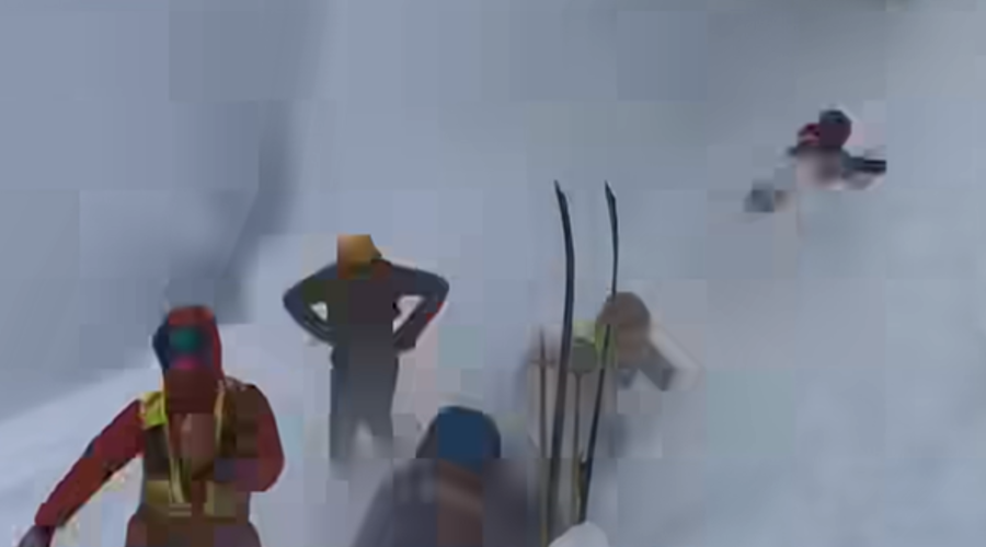 Neusmiljena moč narave: alpinisti posneli grozljiv trenutek, ko jih je iznenada zasul snežni plaz (VIDEO) (foto: Facebook)