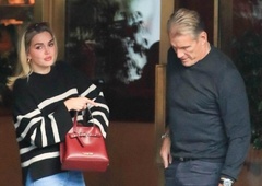 Zvezdnik filma Rocky spet v Hollywoodu, ob njem pa njegova 40 let mlajša žena