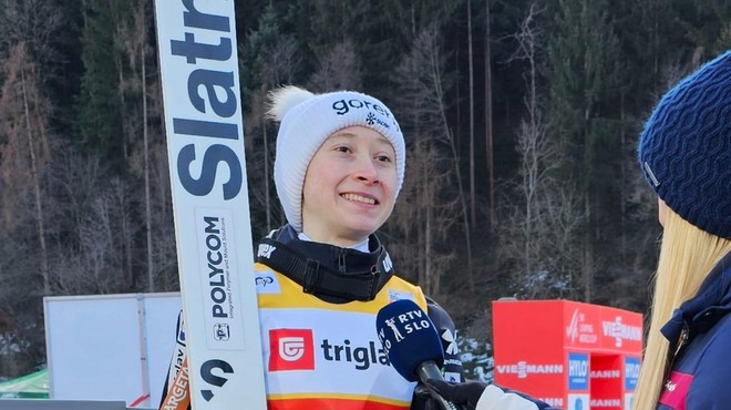 Potrjuje odlično formo: Nika Prevc dobila kvalifikacije na Ljubnem (foto: Facebook/Ljubno FIS Ski Jumping World Cup Women)