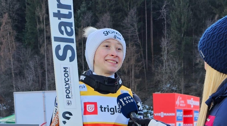 Potrjuje odlično formo: Nika Prevc dobila kvalifikacije na Ljubnem (foto: Facebook/Ljubno FIS Ski Jumping World Cup Women)