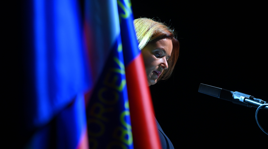 Tanja Fajon zgrožena ob aktualnem dogajanju: na glas se sprašuje, ali se iz preteklosti res nismo nič naučili (foto: Žiga Živulović / Bobo)