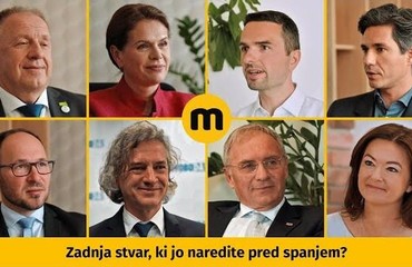 Slovenski politiki iskreno o tem, katera je zadnja stvar, ki jo naredijo pred spanjem