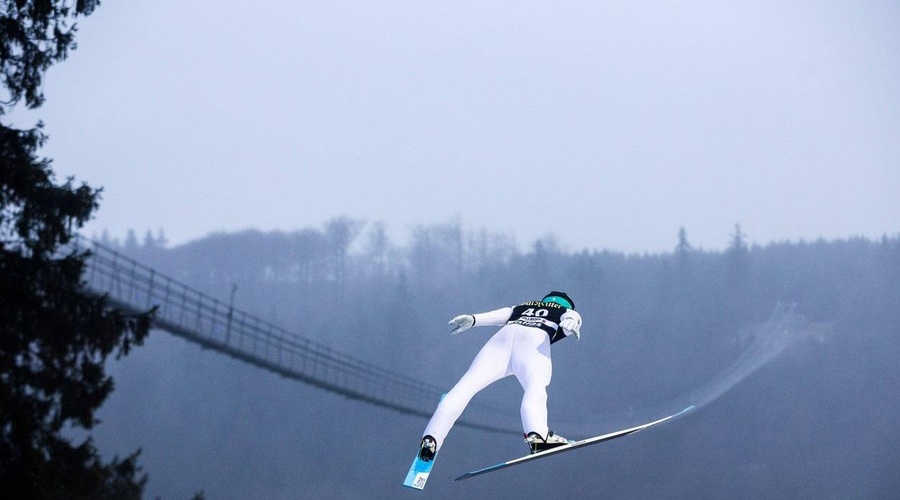 Lovro Kos po odlično opravljeni prvi seriji napada stopničke (foto: Profimedia)