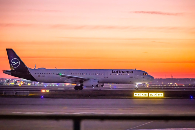 Lufthansa letalski promet stavka Nemčija