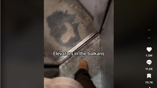 TikTok posnetek iz dvigala postal viralen: "Vsem se zdi grozljivo, nam Balkancem pa je to normala"