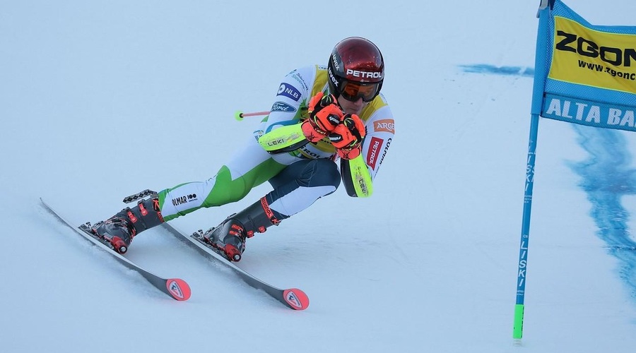 Žan Kranjec znova dosegel vrhunski rezultat (v veleslalomskem seštevku je trenutno na tretjem mestu) (foto: Profimedia)
