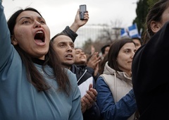 Na ulice se je podalo več tisoč ljudi, ki je protestiralo proti uzakonitvi porok istospolnih parov