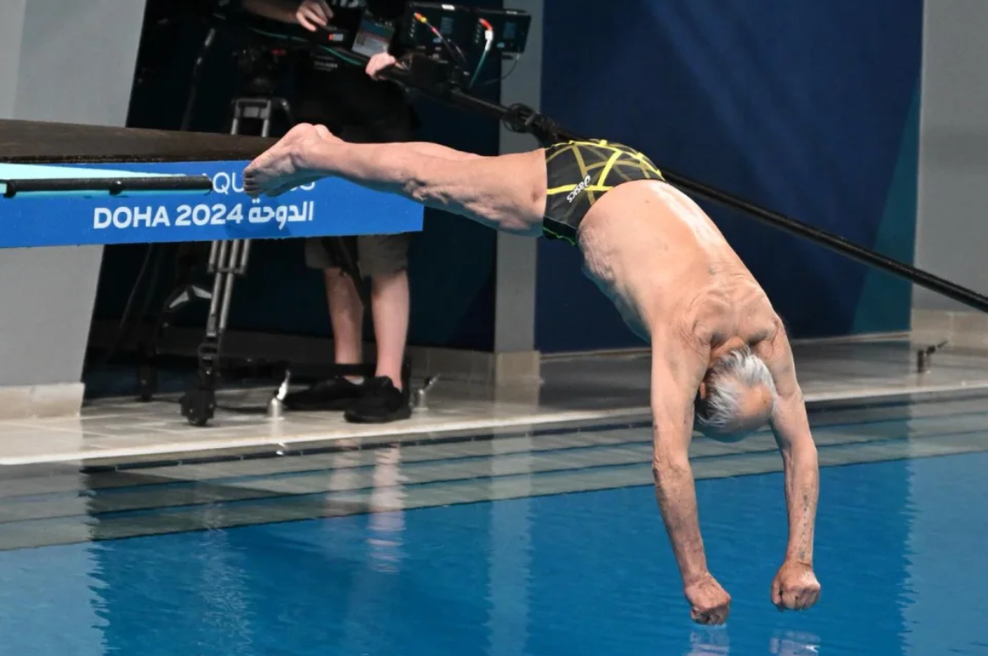 Neverjetno: 100 let star športnik se je udeležil svetovnega prvenstva (VIDEO) (foto: Posnetek zaslona/Facebook profil George Robert Vitkos)