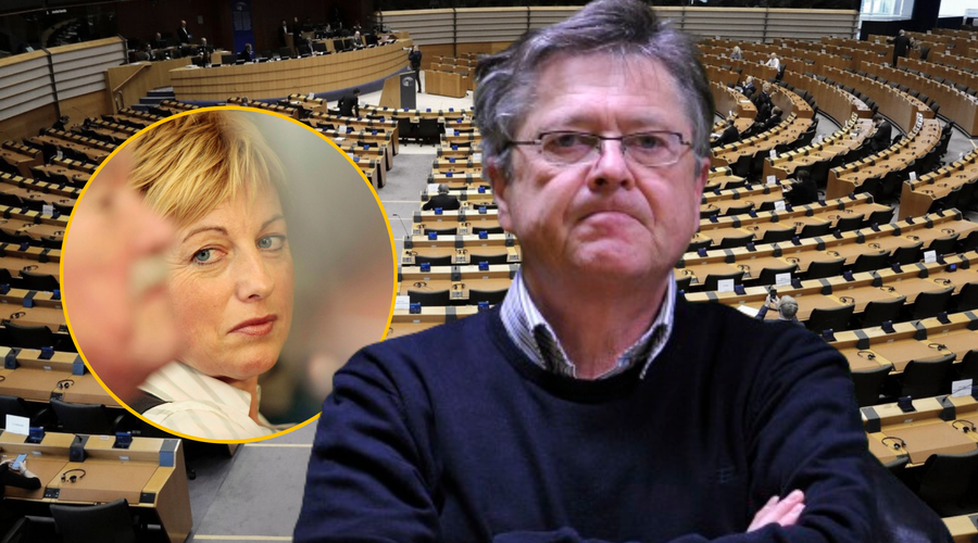 Partner Rosvite Pesek s peticijo za vnovično uvedbo ukinjenega spominskega dneva v Evropski parlament (foto: Profimedia/Žiga Živulovič jr./Tina Kosec/Bobo/fotomontaža)