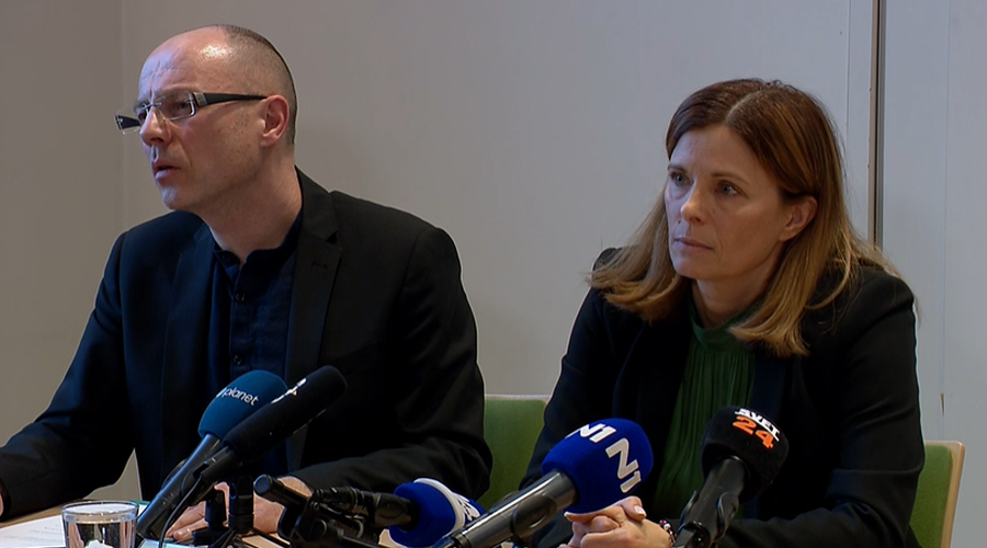 Direktorica Medicinskega centra Barsos Urša Murn. Predstojnik Inštituta za patologijo, prof. dr. Jože Pižem. (foto: 24ur/posnetek zaslona)