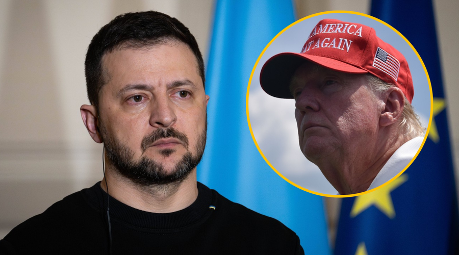 V primeru vrnitve v Belo hišo bi Volodimir Zelenski Donalda Trumpa pospremil na fronto (foto: Profimedia/fotomontaža)