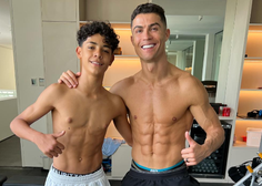 Ronaldo s sinovo fotografijo navdušil in zmedel oboževalce (FOTO)