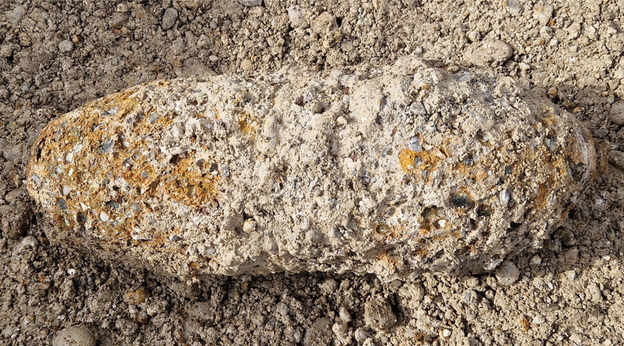 V bližini železniške postaje v Novi Gorici odkrili 250-kilogramsko bombo (foto: Facebook/Mestna občina Nova Gorica)