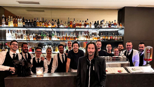 Keanu Reeves je pri nas obiskal tudi znano ljubljansko restavracijo