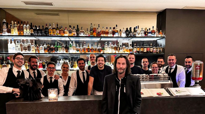 Keanu Reeves je pri nas obiskal tudi znano ljubljansko restavracijo (foto: Instagram/Cubo)