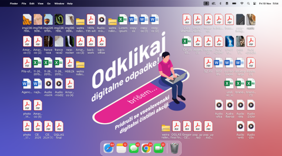 Odklikajmo digitalne odpadke - izkoristimo dodatni dan v letu za digitalno čistilno akcijo (foto: Ekologi brez meja)