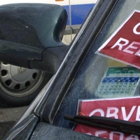globa obvestilo napačno parkiranje prekršek redarstvo